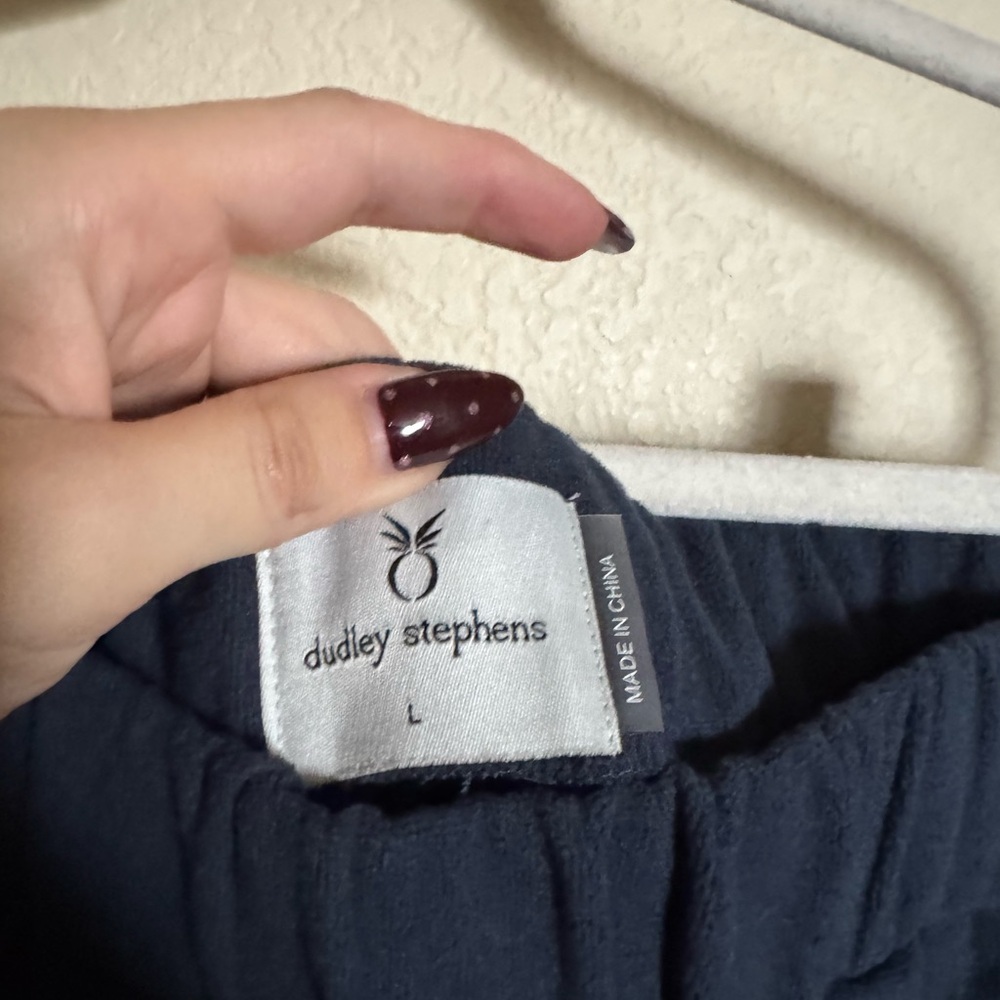 Dudley Stephens Fleece Jay Joggers Size‎ Large in Navy Blue - Picture 7 of 11